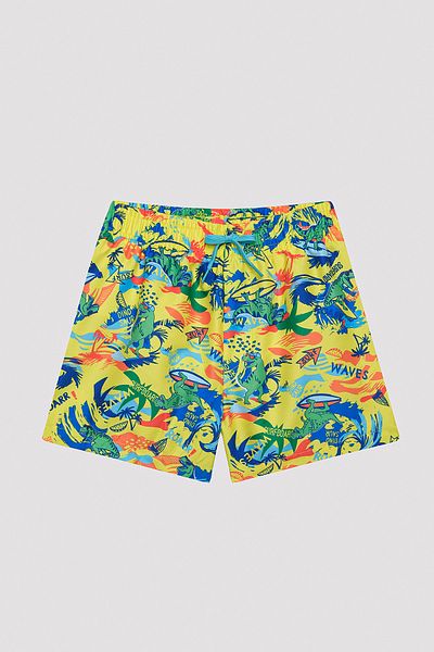 Penti Boy's Dinosaur Multicolored Sea Shorts