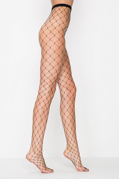 Penti Black Large Mesh Pantyhose-Pentilicious