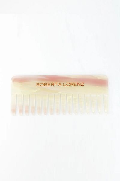 Roberta Lorenz Women's Pearlescent Wide Tooth Comb/ Portable/ 15 Acetate Material