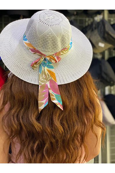 Kardelen Butik Denizli Panama Women's Beach Hat (Mercerized) (Light Brown)