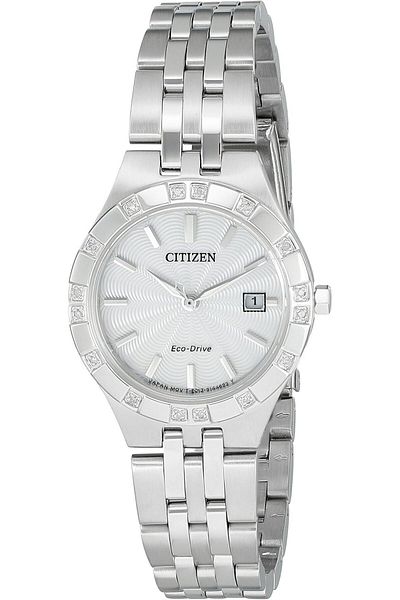 Citizen Citizen Diamond Silver Eco-Drive Women's Watch - EW2330-51a