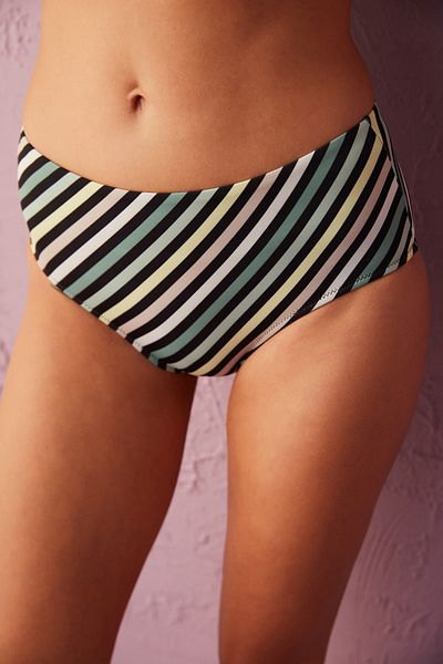 Penti Multicolored Striped Rayne High Waist Hipster Bikini Bottom