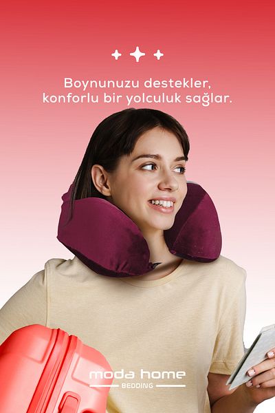 moda home bedding Visco Orthopedic Travel Pillow-Visco Pillow,Removable Cover, Luxury Travel Pillow