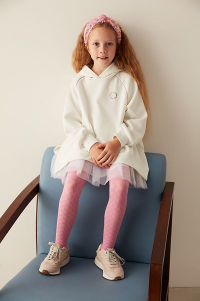 Penti Fuchsia Pretty Little Checkers Pantyhose
