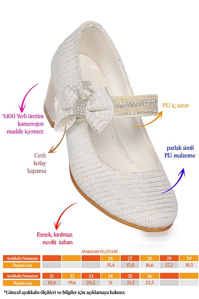 Kiko Kids Cameli Çupra Daily Pantofi de seara pentru fete cu toc de 4 cm
