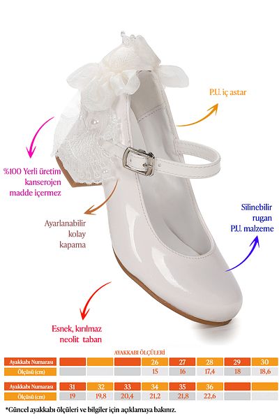 Kiko Kids Pantofi de seara cu toc de 4 cm pentru fete din piele lacuita Cara