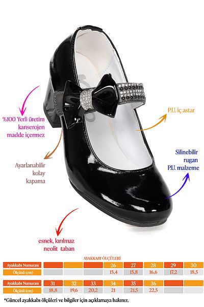 Kiko Kids Pantofi de seara cu toc de 4 cm pentru fete din piele lacuita Cameli