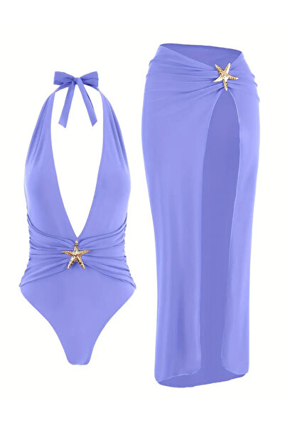 CN Set de costum de baie pentru femei nou, set de 2 piese