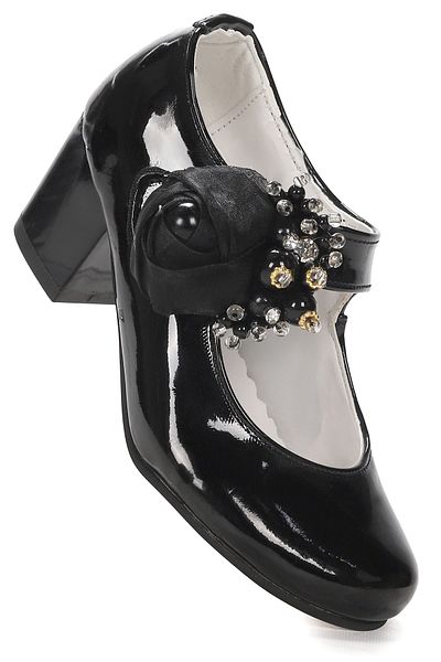 Kiko Kids Angelina Pantofi de seara cu toc de 4 cm pentru fetita din piele lacuita