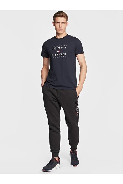 Tommy Hilfiger Pamuklu Baskılı Erkek Tişört