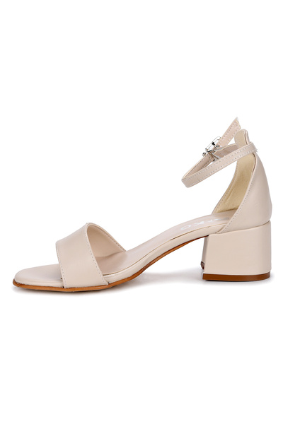 Kiko Kids Sheila Skin Daily Girl's 4 cm Heeled Sandals Evening Dress Shoes