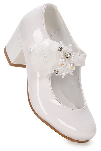 Kiko Kids Angelina Patent Leather Daily Girl's 4 cm Heeled Evening Dress Shoes