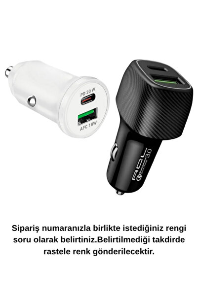Smith 48w Type C Usb Hızlı Şarj Qualcomm Araç Şarj Şarz Kiti Araç Şarj Araç Içi Şarj Aleti Çakmaklık