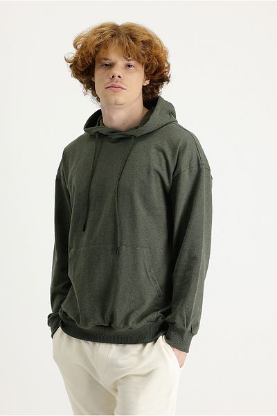 Kiğılı Hooded Oversize Cotton Sweatshirt
