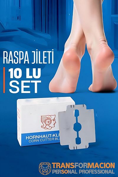 KaktüsKedi Raspa Heel Razor 10 Pack Foot Sole Callus Replacement Razor 715631