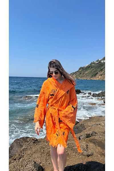 SOLENROSA Βαμβακερή πετσέτα κιμονό Solenrosa