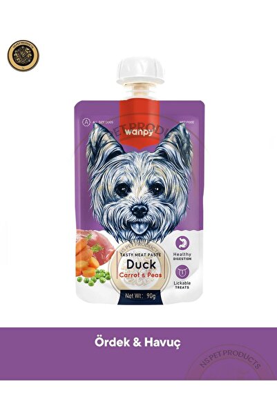 Wanpy Ördek & Havuç Köpek Et Ezmesi Köpek Ödül Maması 90 gr