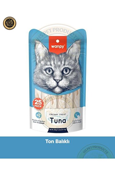 Wanpy Ton Balık Krema Kedi Ödül Maması 25x14 gr