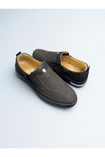 Desimod Genuine Nubuck Leather Full Orthopedic Comfortable Men's Shoes