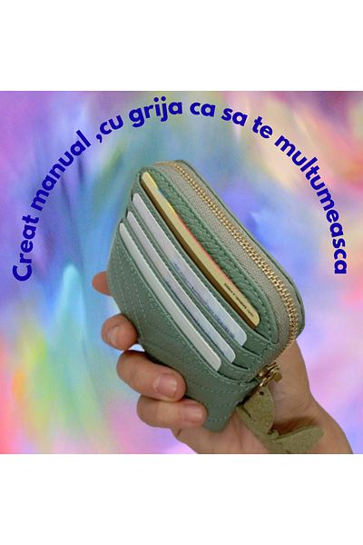 OEM Women's Leather Card Holder, Handcrafted Elegant Accessory
