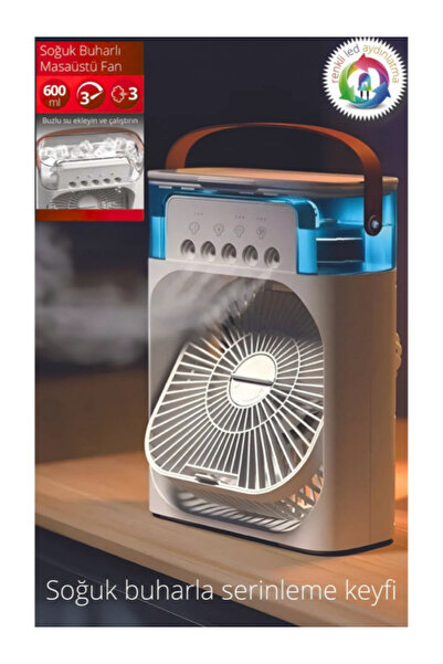 Smith Rgb Mini Klima Taşınabilir Hava Soğutucu Usb Fan 3 Kademeli Hava Temizl...
