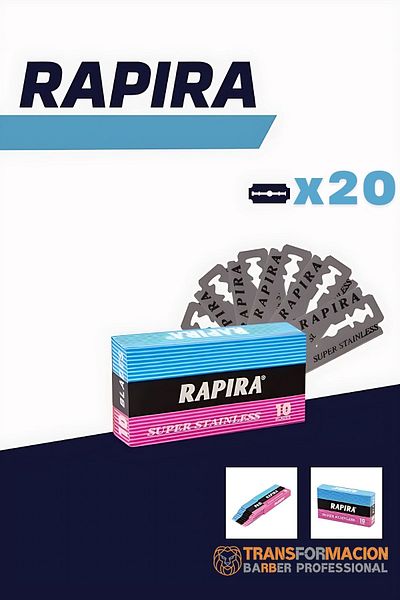 Transformacion Rapira 20 Pieces Steel Shaving Razor717959