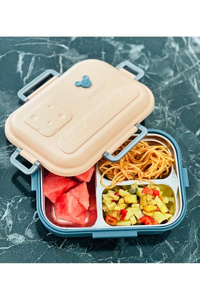 GÜVEN - Healthy Lunch Box - Lunch Box - Pink Navy Blue
