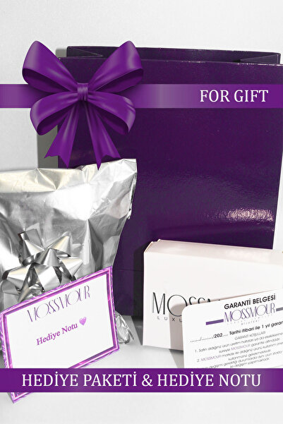 MOSSMOUR Kadın Zirkon Mekik Taşlı Gümüş Su Yolu Arpa Kolye Bileklik Küpe Kuyumcu Set Takım