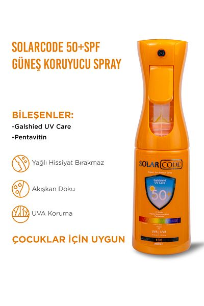 SOLAR CODE Solarcode 50+Spf Kids Spray 200 Ml.