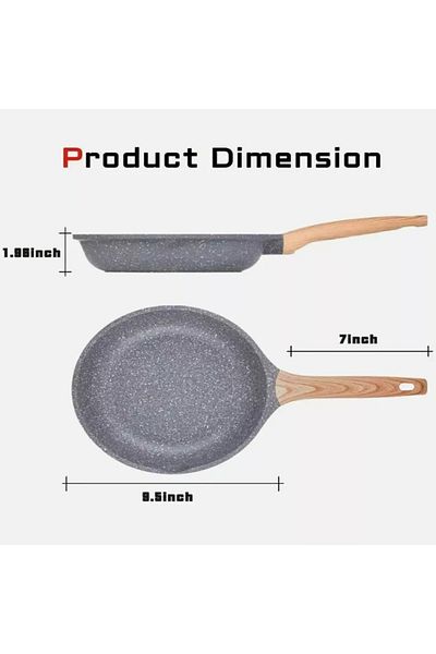 Chefline Granite Frypan Fj12-26f 26cm Non-stick, Durable & Healthy Cooking With Even Heat