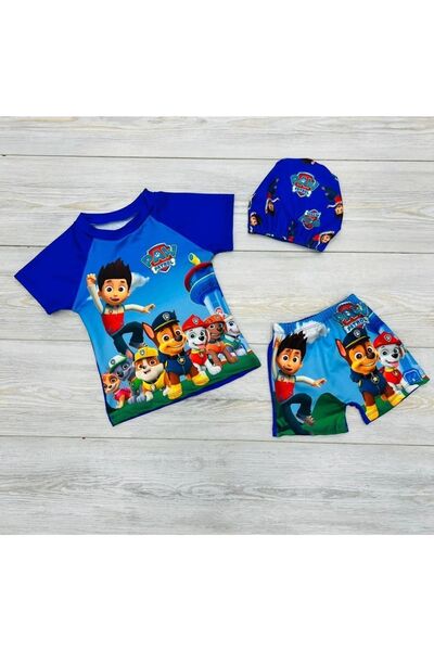 RONYPONY Erkek Çocuk 3 Parça Boneli Mayo Takım