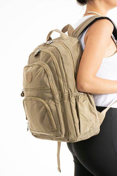 Sanmorris Τσάντα Laptop Unisex Crinkle μεσαίου μεγέθους - Αδιάβροχη, Πολλαπλών Διαμερισμάτων, Πολύχρωμη
