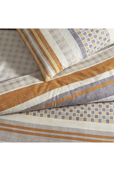 Taç Σετ Παπλωματοθήκη Διπλό Μπεζ Κορώνα Merald Flannel