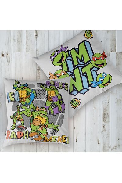 Taç Licensed Ninja Gray Cotton 40X40 Throw Pillow