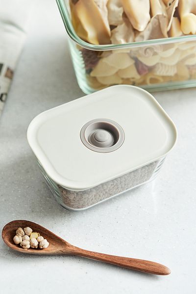 NEOFLAM 470ml Beige Fika Clik Rectangular Storage Container