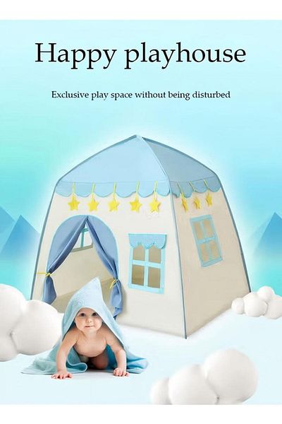 Generic Children's Indoor And Outdoor Playhouse, Charming Princess Castle Playhouse Tent, 130*100*130 Cm