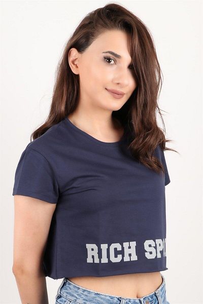 Rich Γυναικεία κοντομάνικη μπλούζα Crop