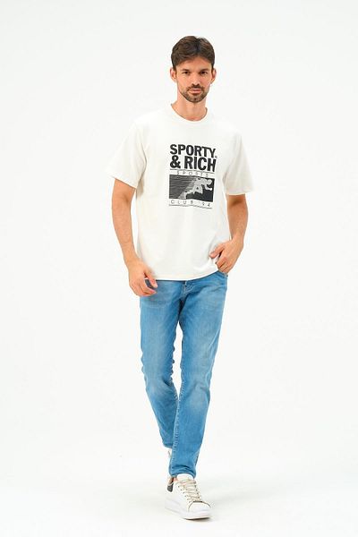 Rich Ανδρικό μπλουζάκι Oversize βαμβακερό