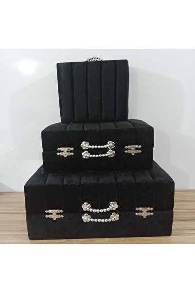 Sonem Çeyiz Çeyiz Sandığı Gelin Damat Bavul Çanta Sandık Hurç 3lü 0557