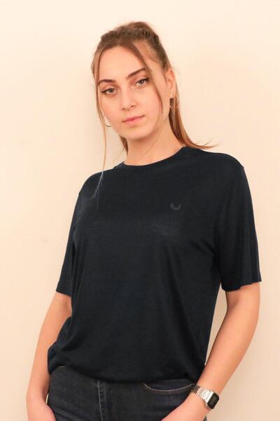 RICH GİYİM Tricou cu decolteu O pentru femei Rich