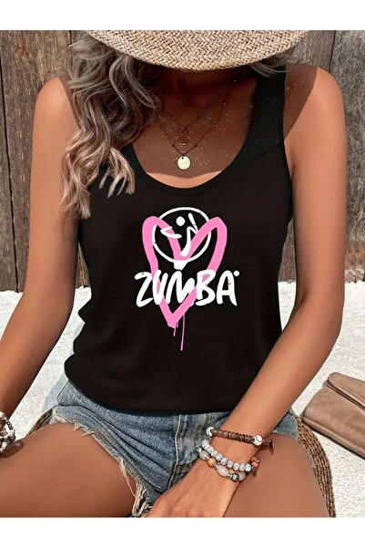 mercoledi Baskılı Kadın Oyuk Yaka T-shirt