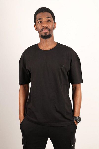 Rich Ανδρικό μπλουζάκι Oversize Crew Neck 100% βαμβακερό