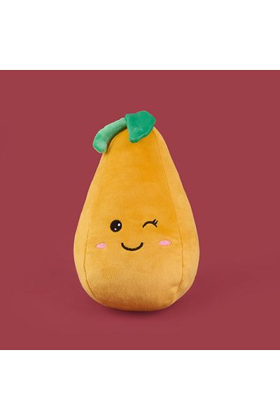 Evidea Soft Pear Figured Pillow - Yellow - 25 cm