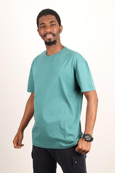 Rich Ανδρικό μπλουζάκι Oversize Crew Neck 100% βαμβακερό