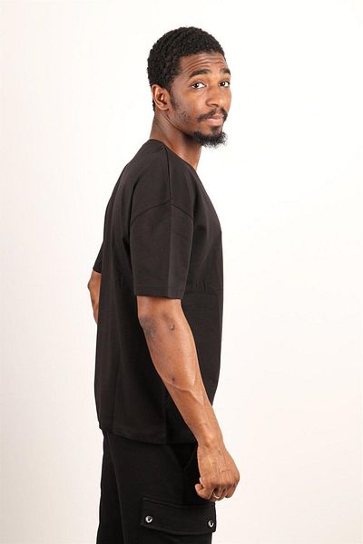 Rich Ανδρικό μπλουζάκι Oversize Crew Neck 100% βαμβακερό