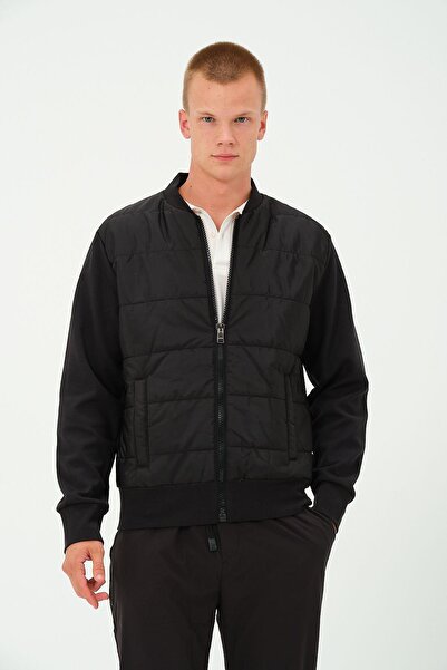 Rich Men's Black Oversize Windproof Winter Puffer Jacket