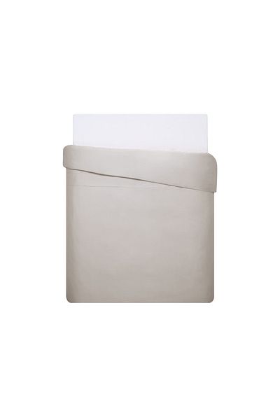 Linens King Size Mix&Match Cotton Satin Duvet Cover - Stone Cover