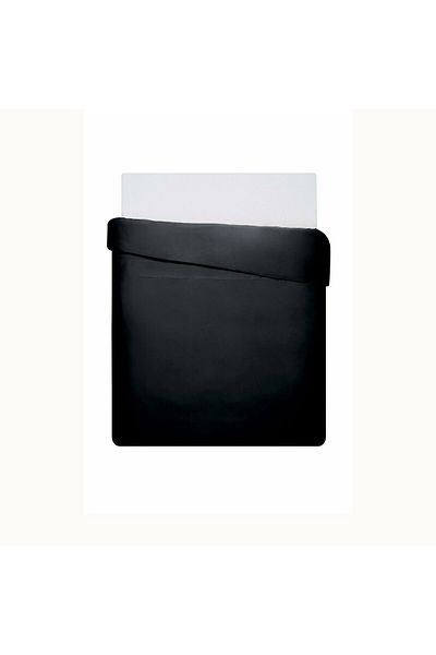Linens Mix&Match Cotton Satin Double Duvet Cover Black