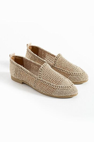 eformoda by emre yılmaz Women's Straw Lace Ballerina Ballet Pw01