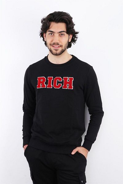 RICH GİYİM Hanorac imprimat pentru bărbați bogat